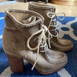 Frye ankle boots. 3.5 in heeel.